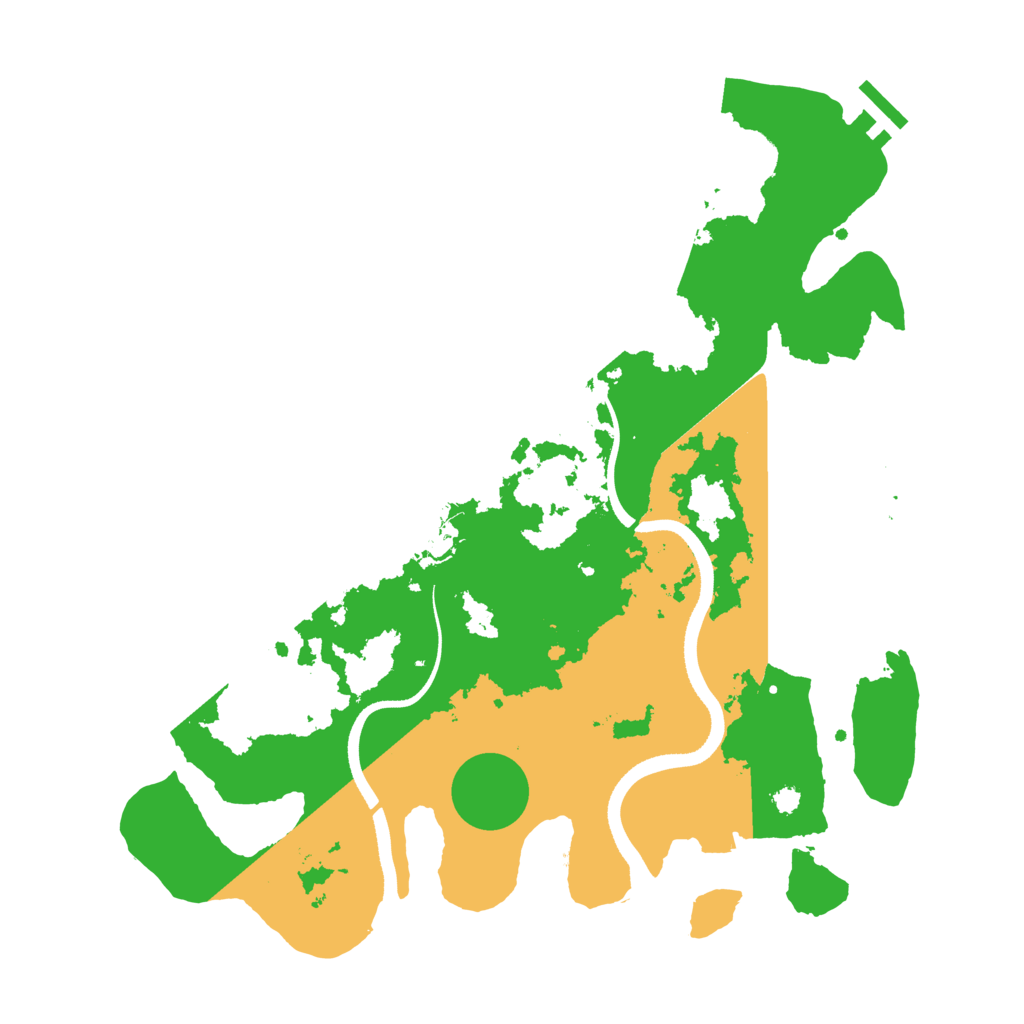 Biome Rust Map: Procedural Map, Size: 3500, Seed: 4569812