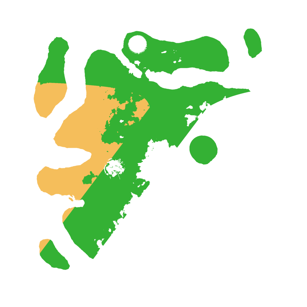 Biome Rust Map: Barren, Size: 3000, Seed: 401165