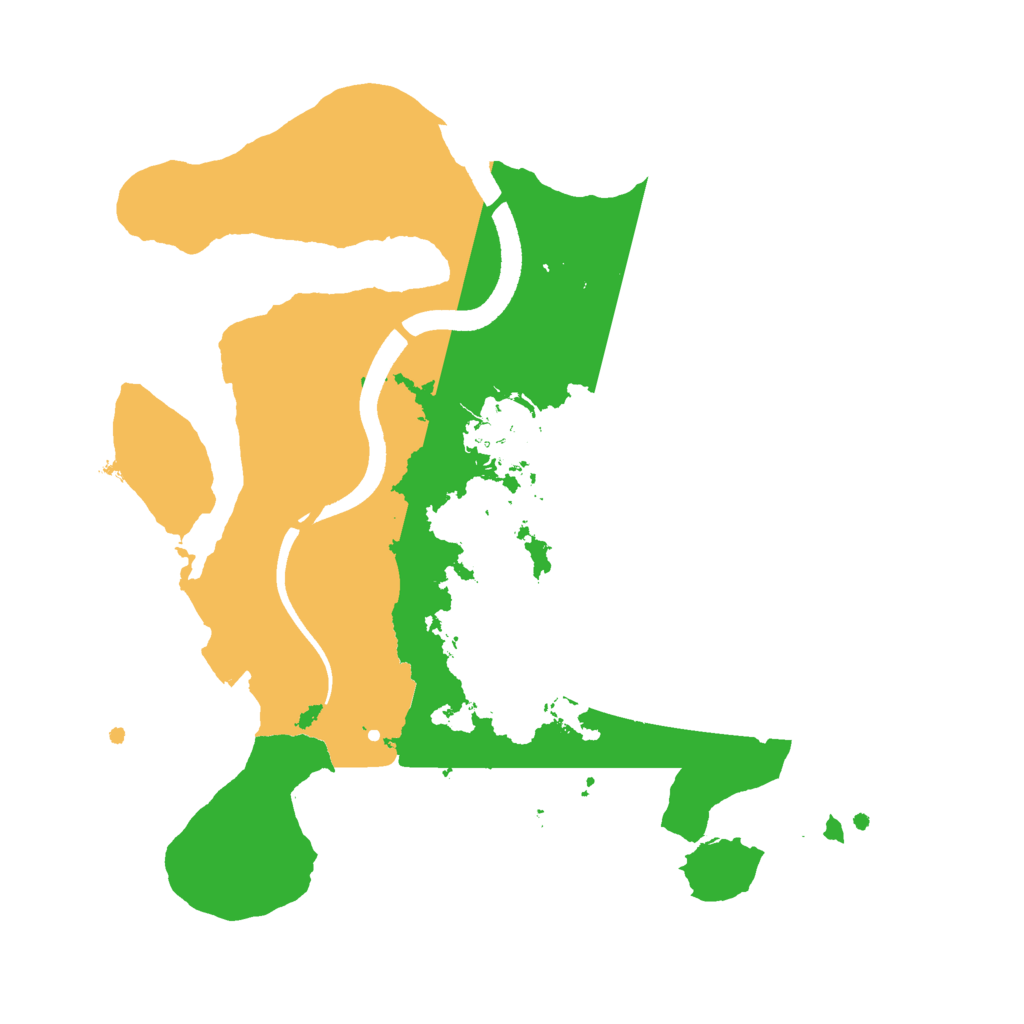 Biome Rust Map: Procedural Map, Size: 2500, Seed: 5666