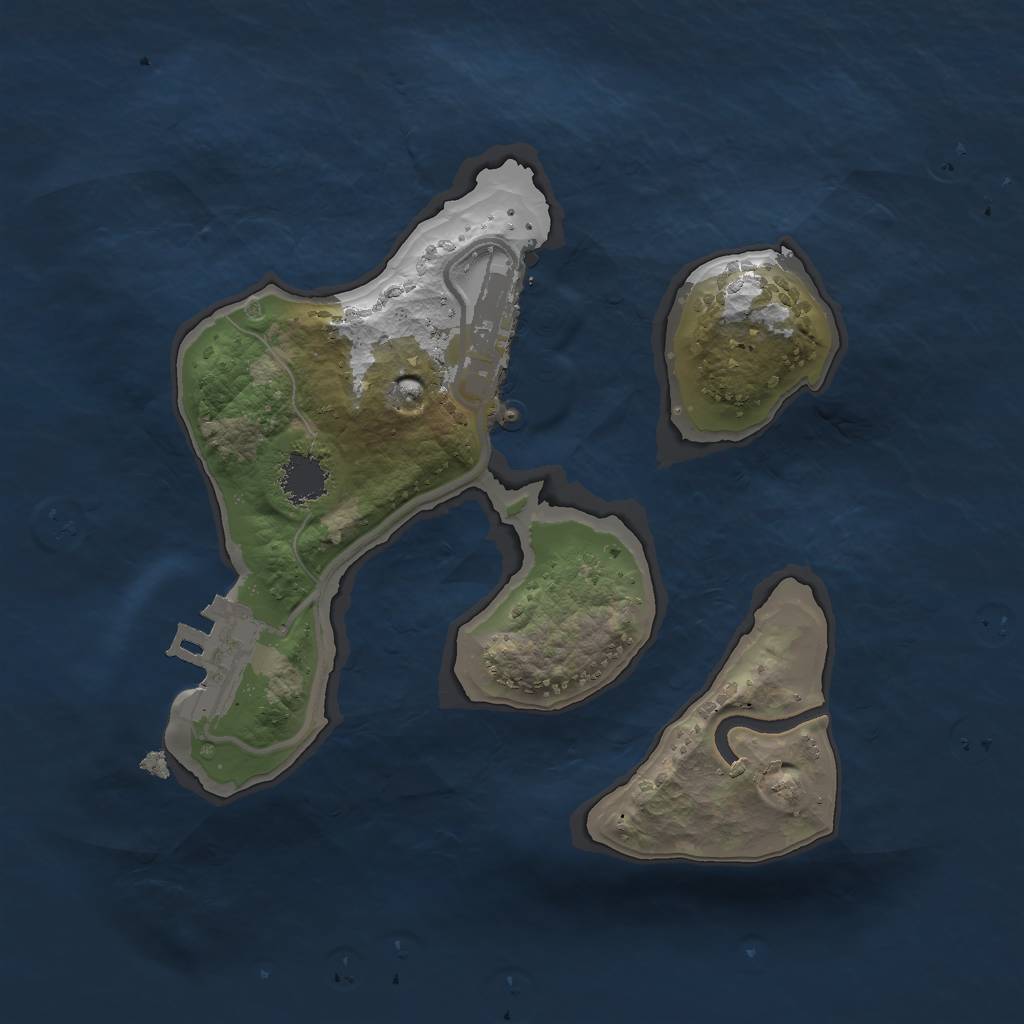 Rust Map: Procedural Map, Size: 1800, Seed: 400, 7 Monuments