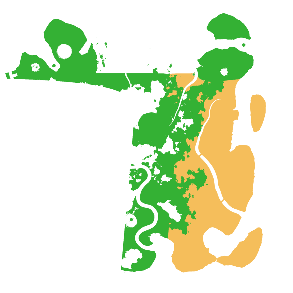 Biome Rust Map: Procedural Map, Size: 3500, Seed: 938499381