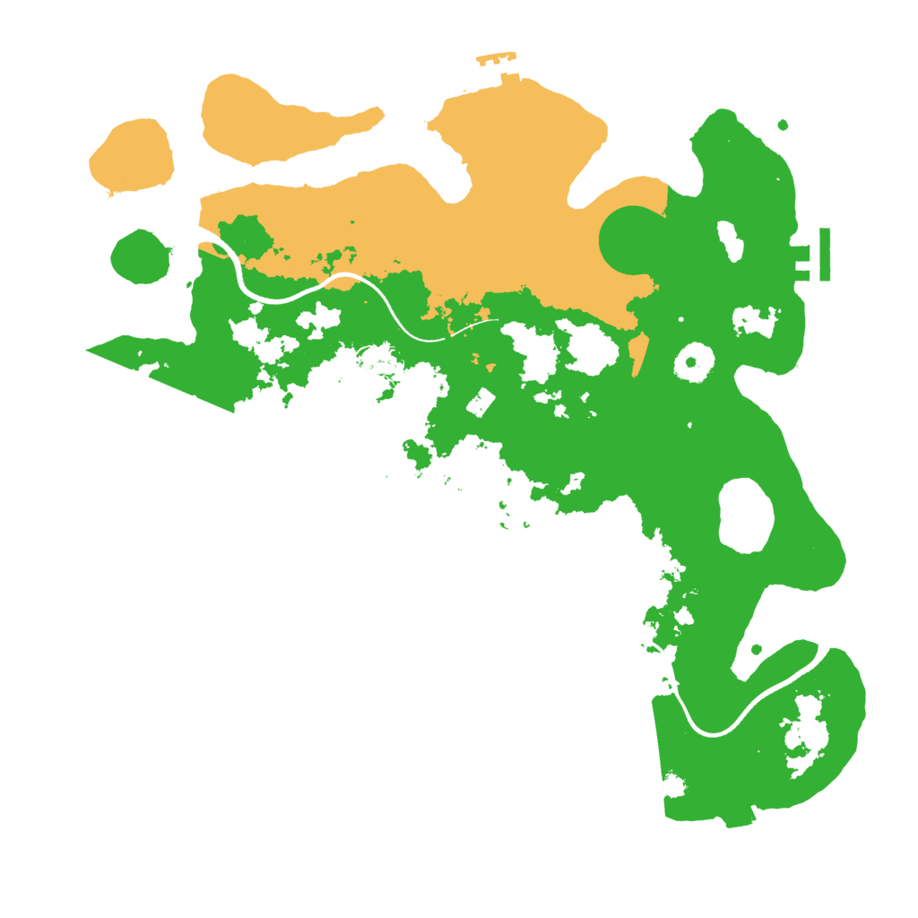 Biome Rust Map: Procedural Map, Size: 3500, Seed: 1321