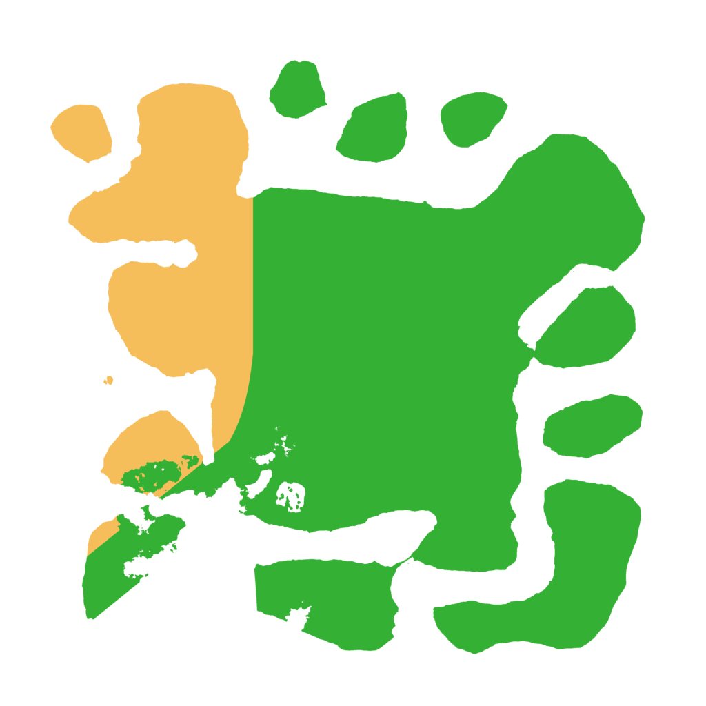 Biome Rust Map: Barren, Size: 3500, Seed: 458745962