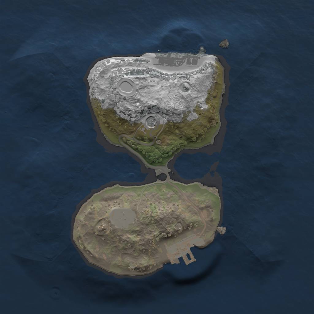 Rust Map: Procedural Map, Size: 1750, Seed: 15, 8 Monuments