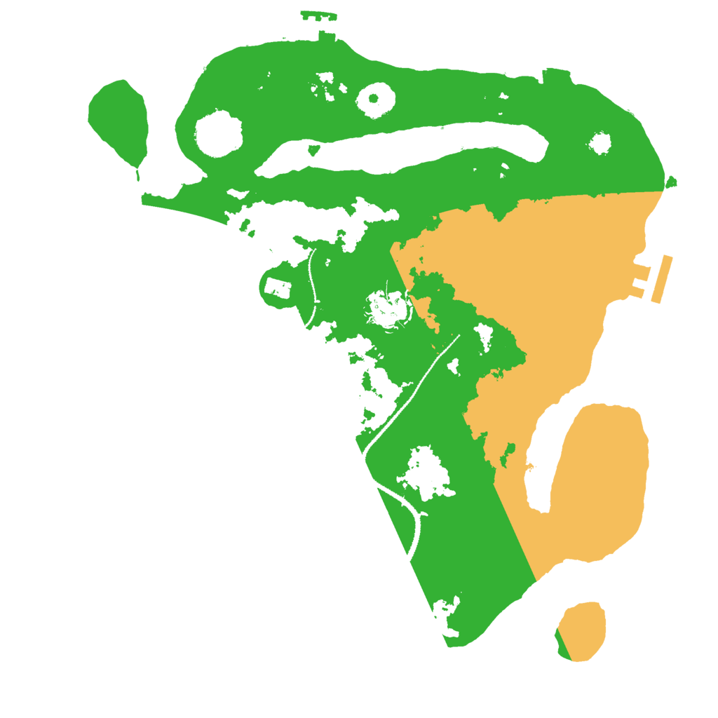 Biome Rust Map: Procedural Map, Size: 3000, Seed: 109420