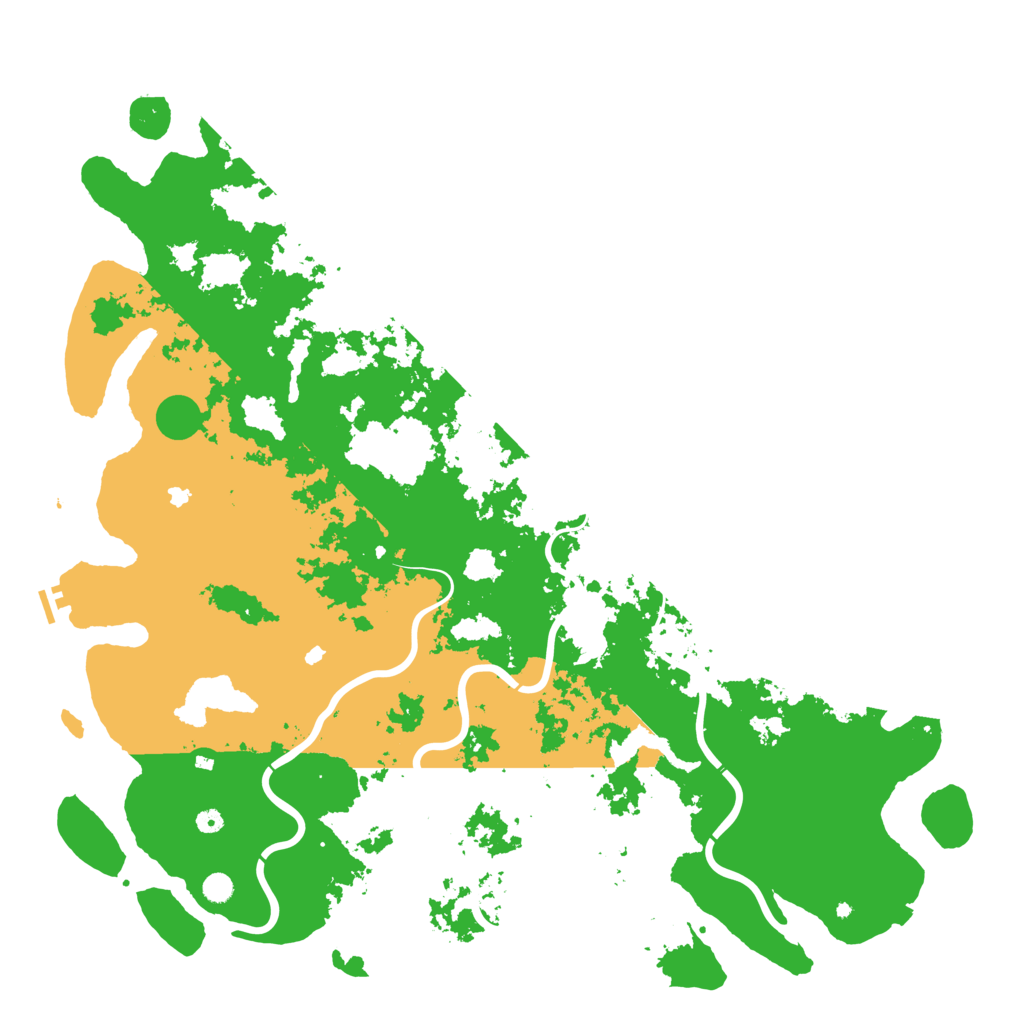 Biome Rust Map: Procedural Map, Size: 6000, Seed: 42069
