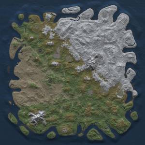 Thumbnail Rust Map: Procedural Map, Size: 6000, Seed: 42069, 20 Monuments