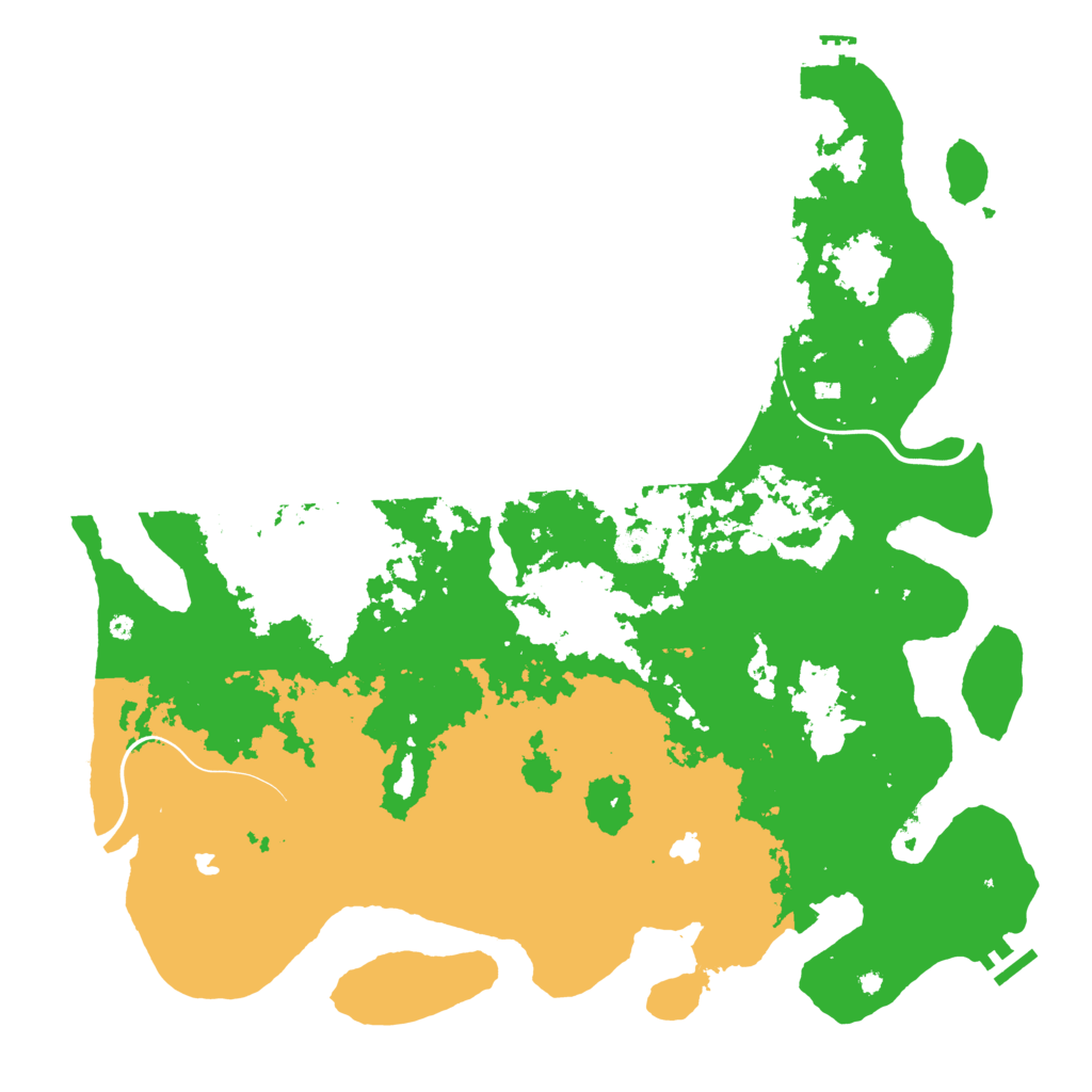 Biome Rust Map: Procedural Map, Size: 4500, Seed: 290337237