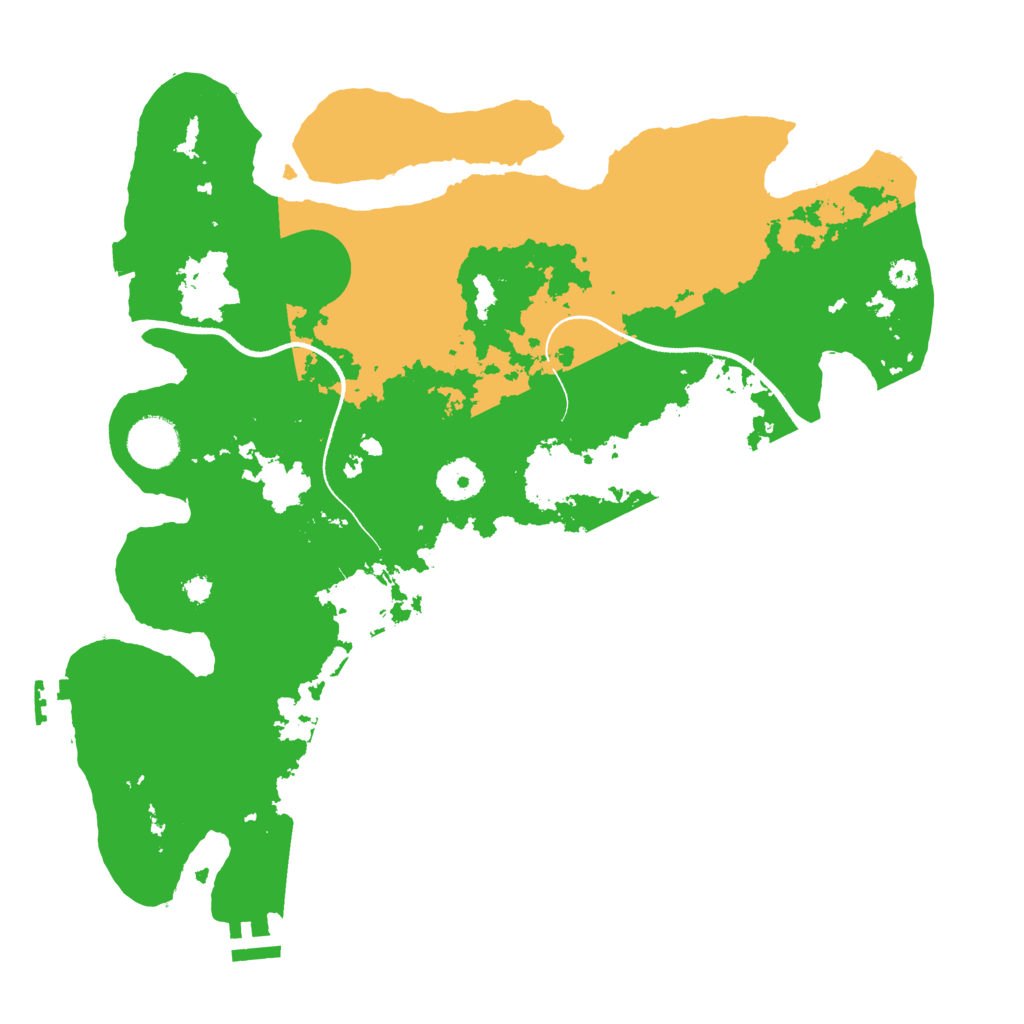 Biome Rust Map: Procedural Map, Size: 3500, Seed: 696960