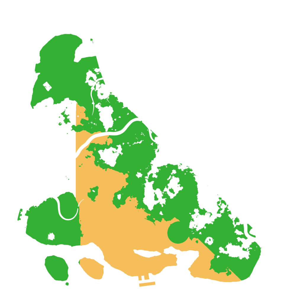 Biome Rust Map: Procedural Map, Size: 3800, Seed: 15599