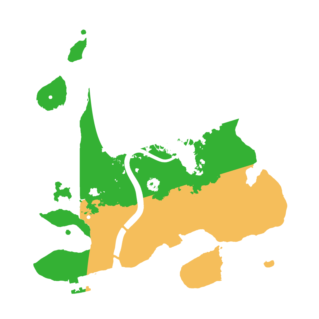 Biome Rust Map: Procedural Map, Size: 2500, Seed: 45112769