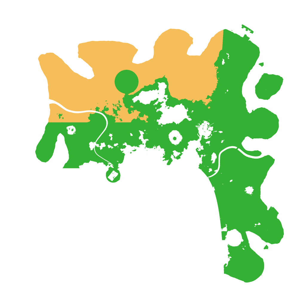 Biome Rust Map: Procedural Map, Size: 3400, Seed: 31311