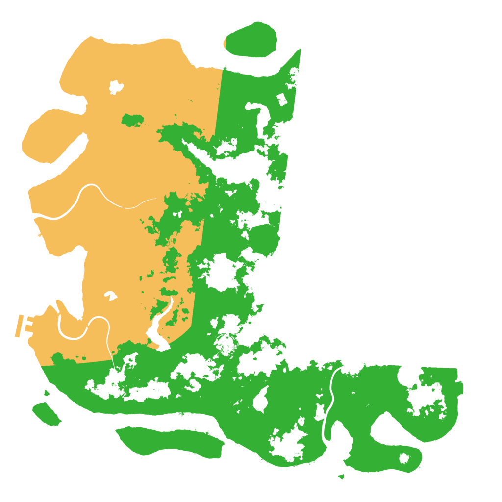 Biome Rust Map: Procedural Map, Size: 4500, Seed: 1254863215