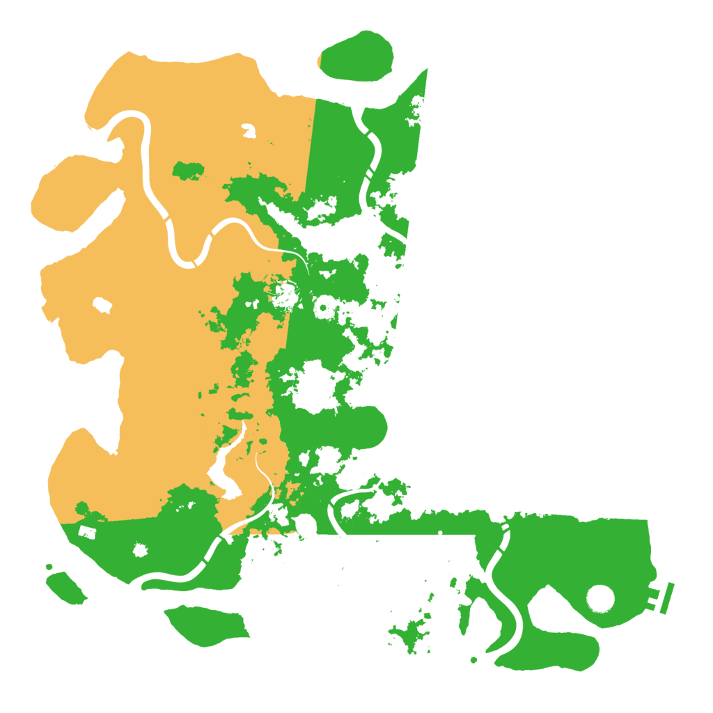 Biome Rust Map: Procedural Map, Size: 4500, Seed: 1254863215