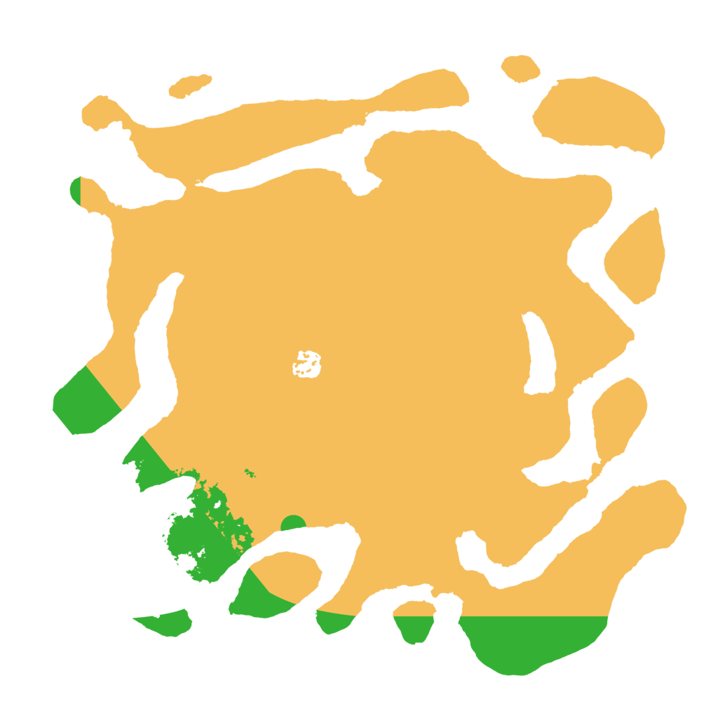 Biome Rust Map: Barren, Size: 3700, Seed: 1006027678