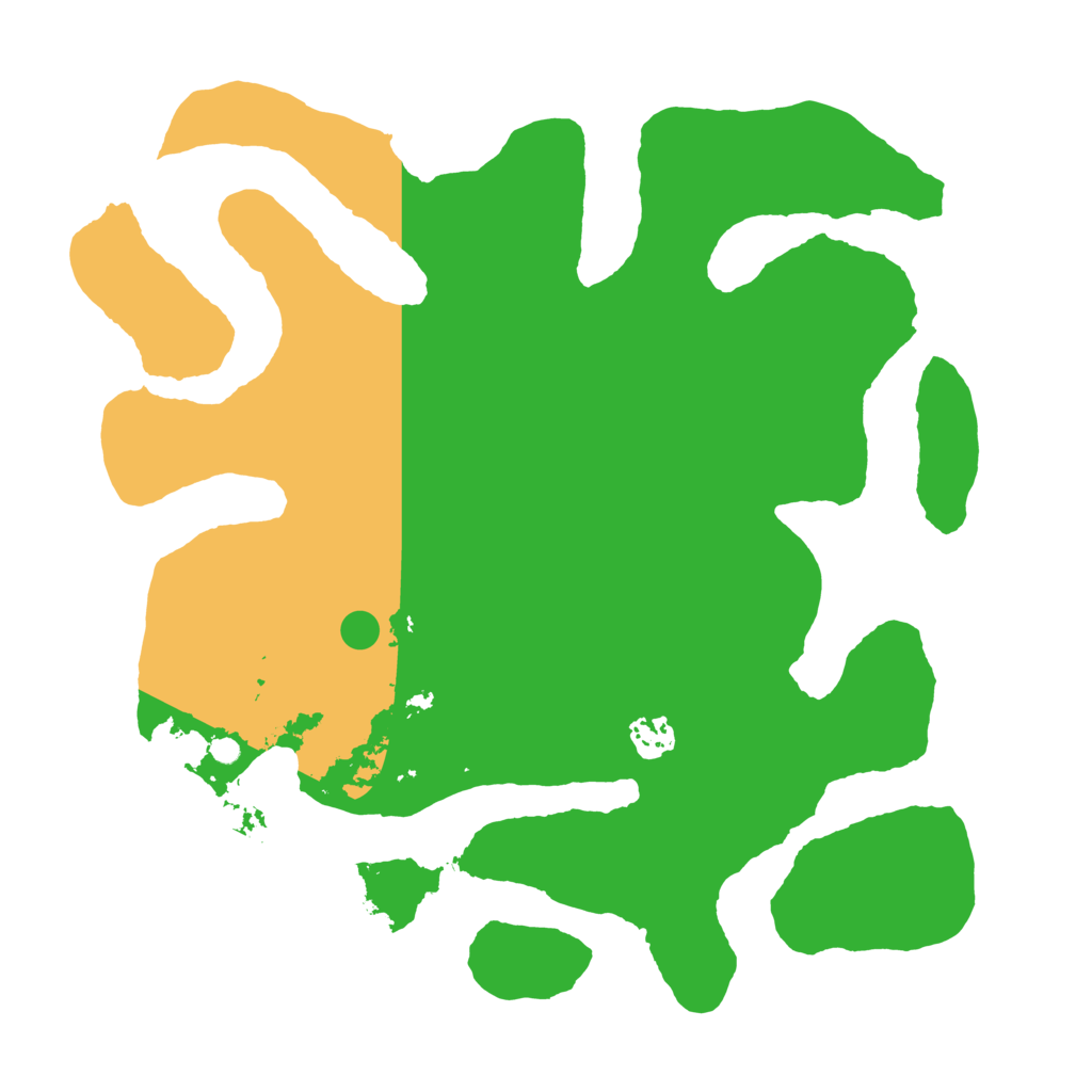 Biome Rust Map: Barren, Size: 3700, Seed: 1277346382