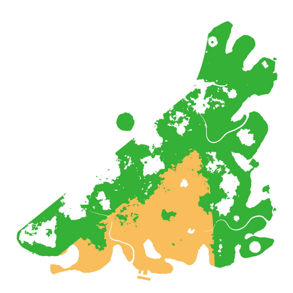 Biome Rust Map: Procedural Map, Size: 4500, Seed: 121121