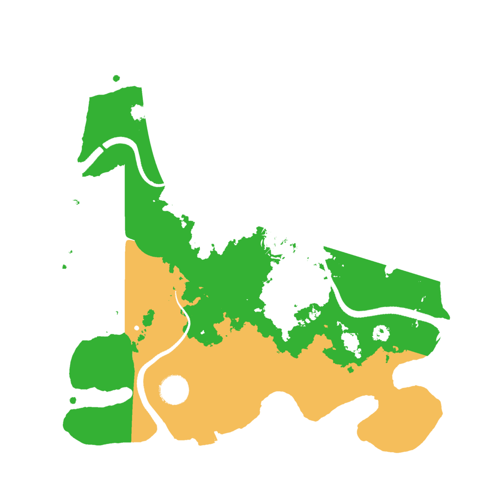 Biome Rust Map: Procedural Map, Size: 3000, Seed: 14226407