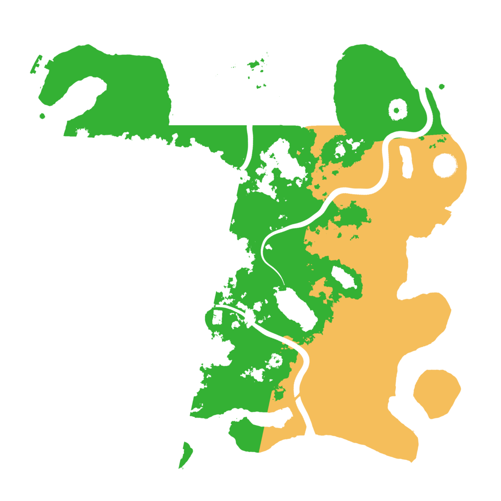 Biome Rust Map: Procedural Map, Size: 3700, Seed: 737278961