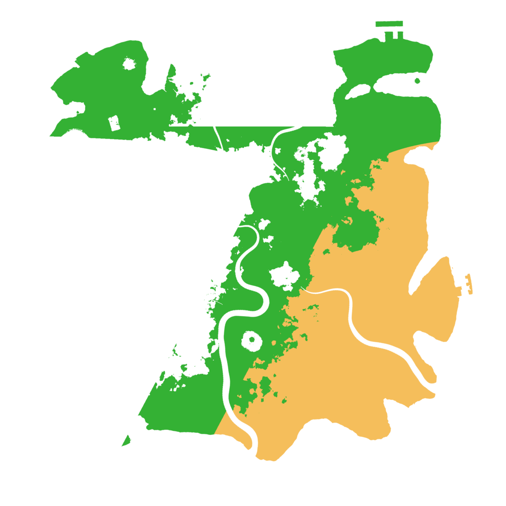 Biome Rust Map: Procedural Map, Size: 3750, Seed: 520947601