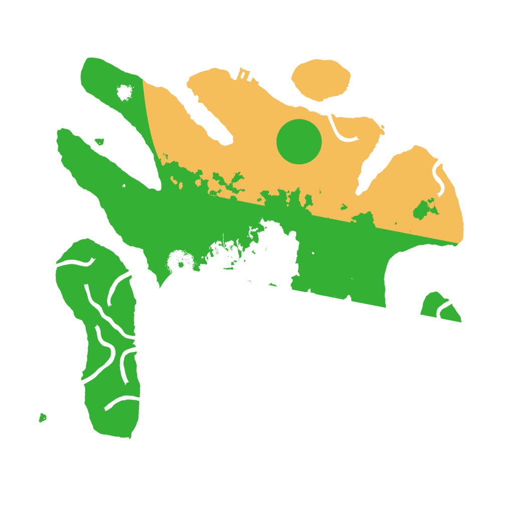 Biome Rust Map: Procedural Map, Size: 3000, Seed: 8080