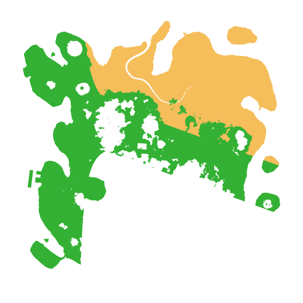 Biome Rust Map: Procedural Map, Size: 3500, Seed: 20990