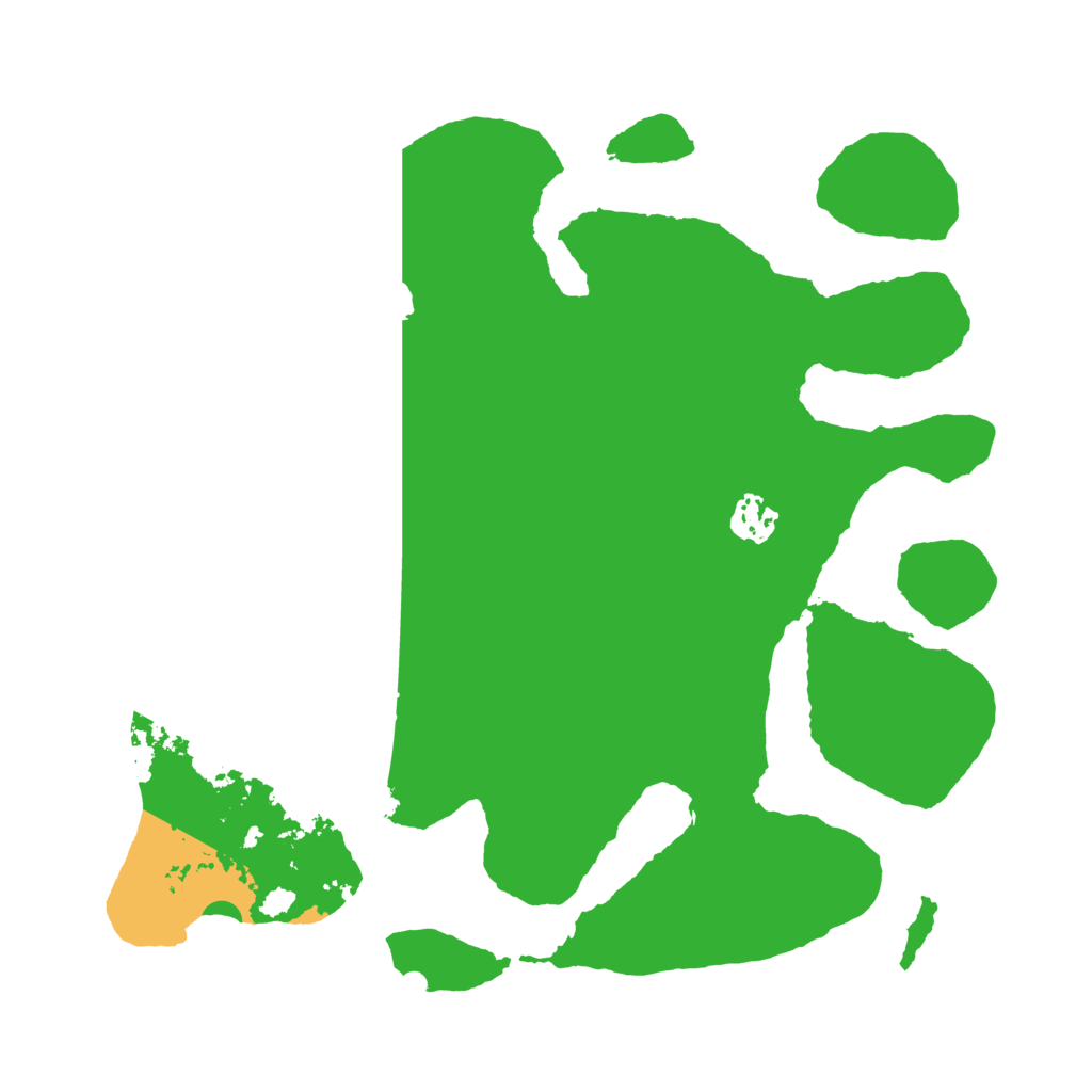 Biome Rust Map: Barren, Size: 3500, Seed: 1350095243