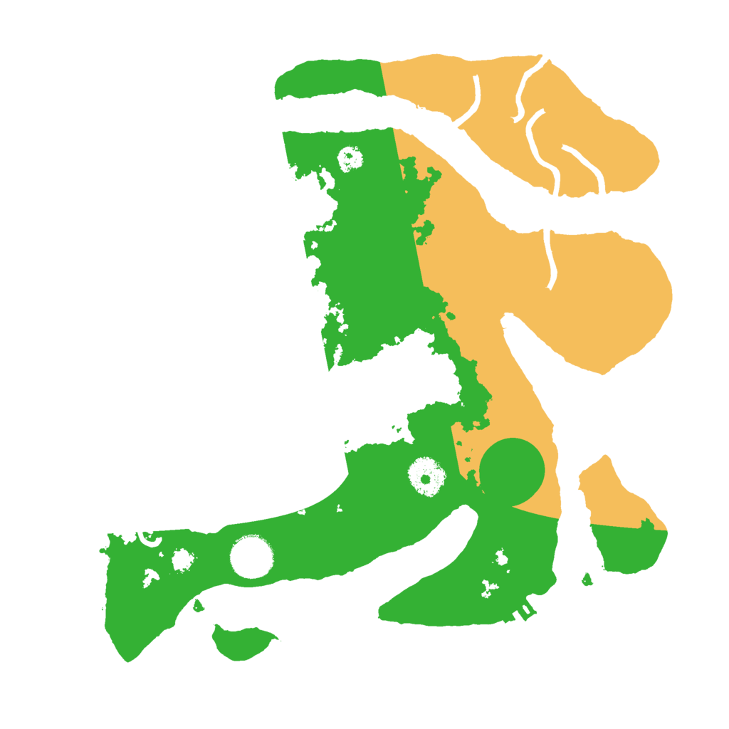 Biome Rust Map: Procedural Map, Size: 3000, Seed: 600439