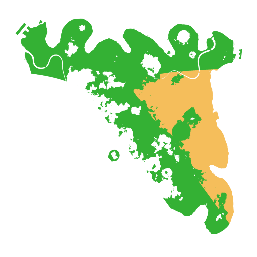 Biome Rust Map: Procedural Map, Size: 3800, Seed: 140896686