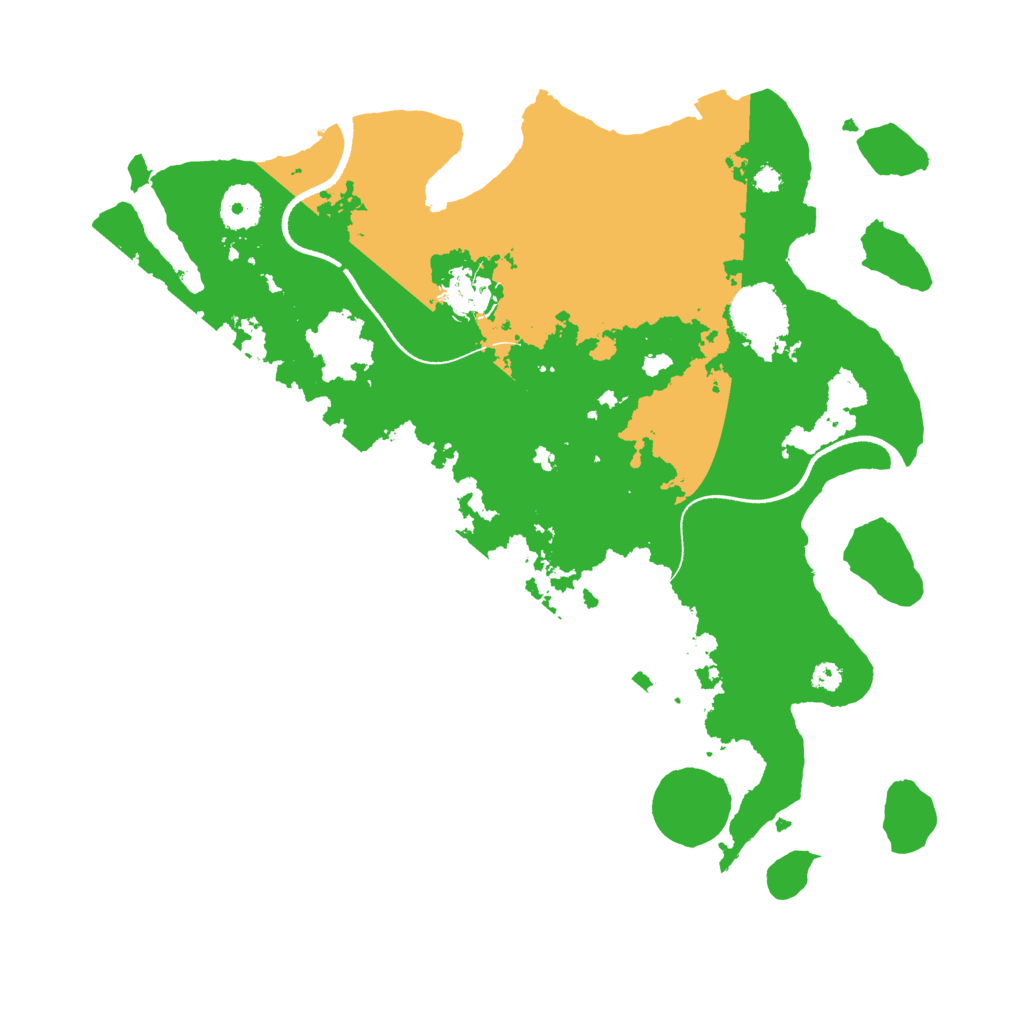 Biome Rust Map: Procedural Map, Size: 3500, Seed: 543578