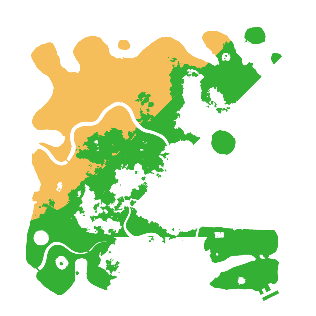 Biome Rust Map: Procedural Map, Size: 3700, Seed: 6662137