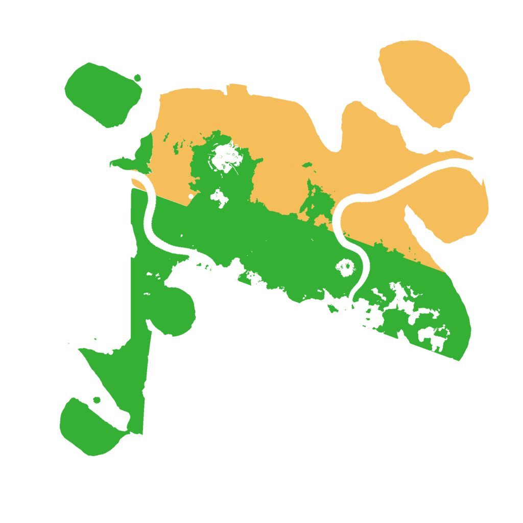 Biome Rust Map: Procedural Map, Size: 3000, Seed: 20990