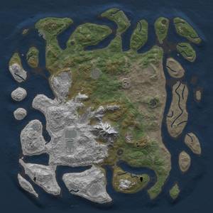 Thumbnail Rust Map: Procedural Map, Size: 5000, Seed: 70, 18 Monuments