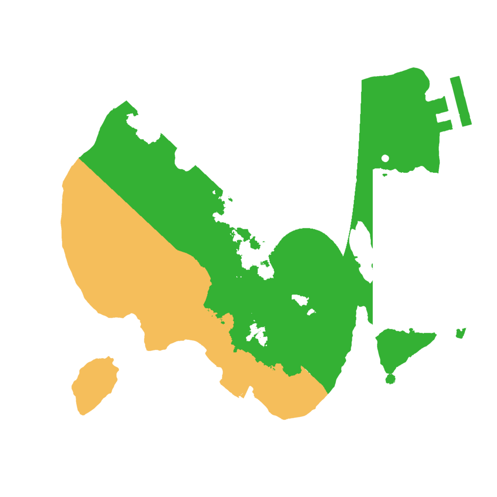 Biome Rust Map: Procedural Map, Size: 2000, Seed: 21985