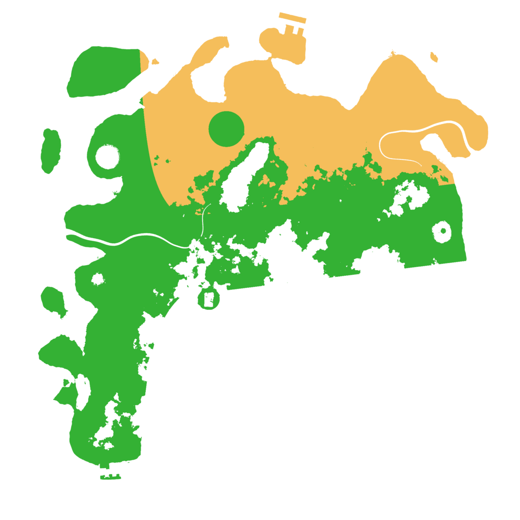 Biome Rust Map: Procedural Map, Size: 3850, Seed: 7324