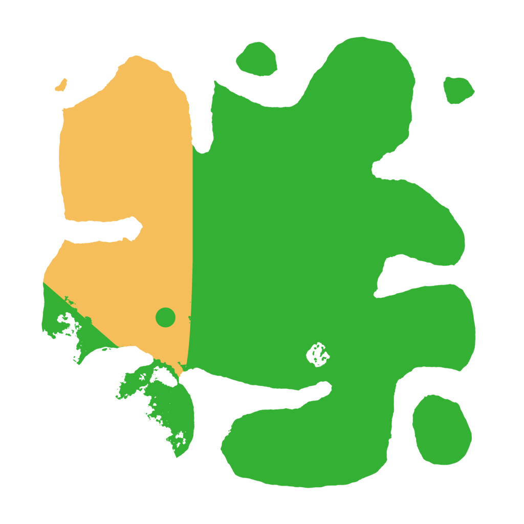 Biome Rust Map: Barren, Size: 3500, Seed: 6000