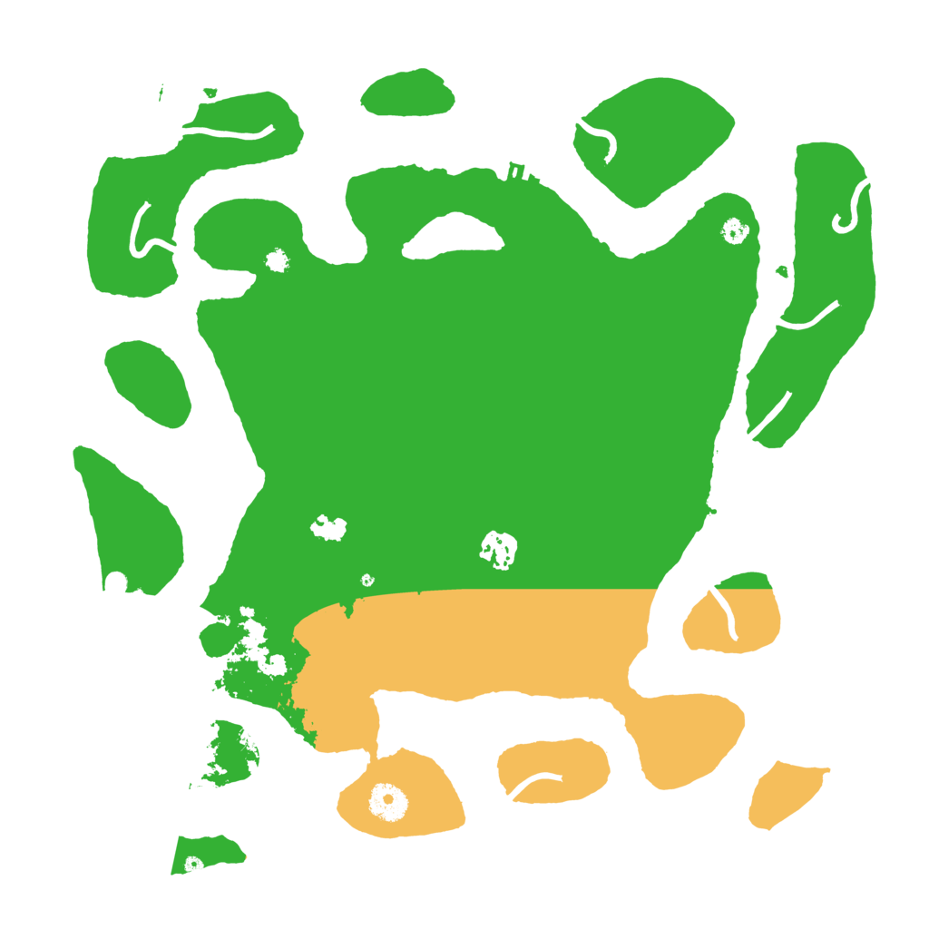 Biome Rust Map: Procedural Map, Size: 3700, Seed: 77284