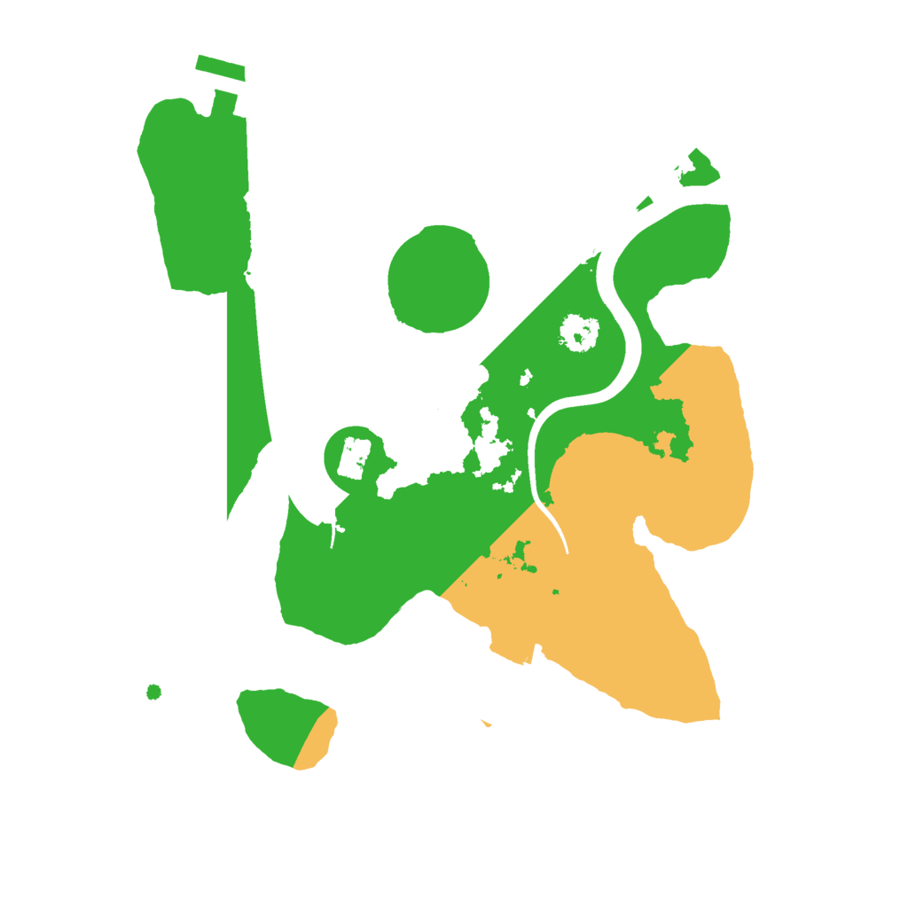 Biome Rust Map: Procedural Map, Size: 2400, Seed: 2000