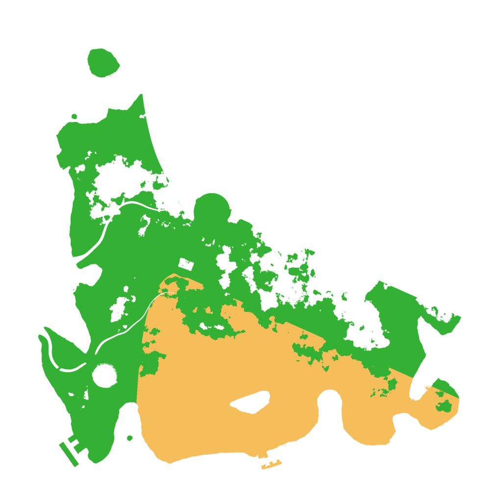 Biome Rust Map: Procedural Map, Size: 3700, Seed: 946943674