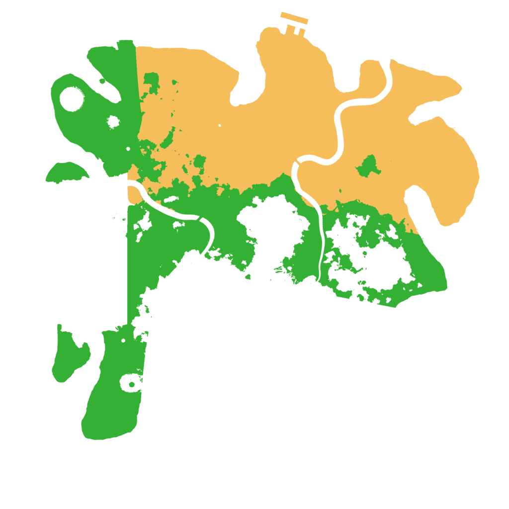 Biome Rust Map: Procedural Map, Size: 3700, Seed: 692952783