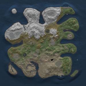 Thumbnail Rust Map: Procedural Map, Size: 3500, Seed: 961138134, 18 Monuments