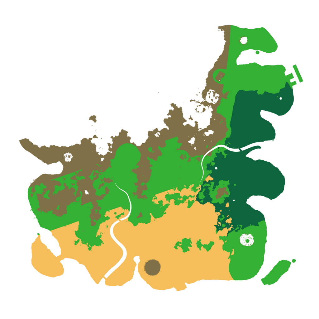 Biome Rust Map: Procedural Map, Size: 3500, Seed: 961138134