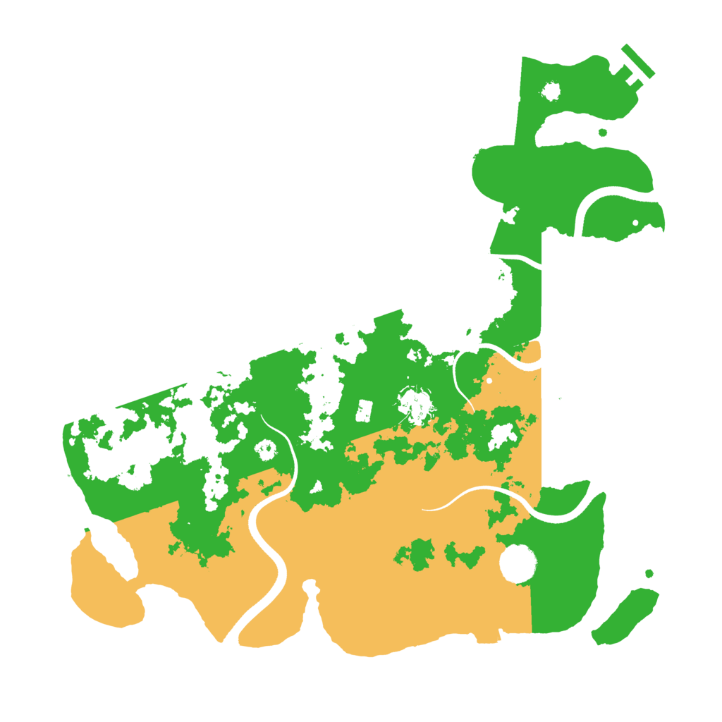 Biome Rust Map: Procedural Map, Size: 3500, Seed: 961138134