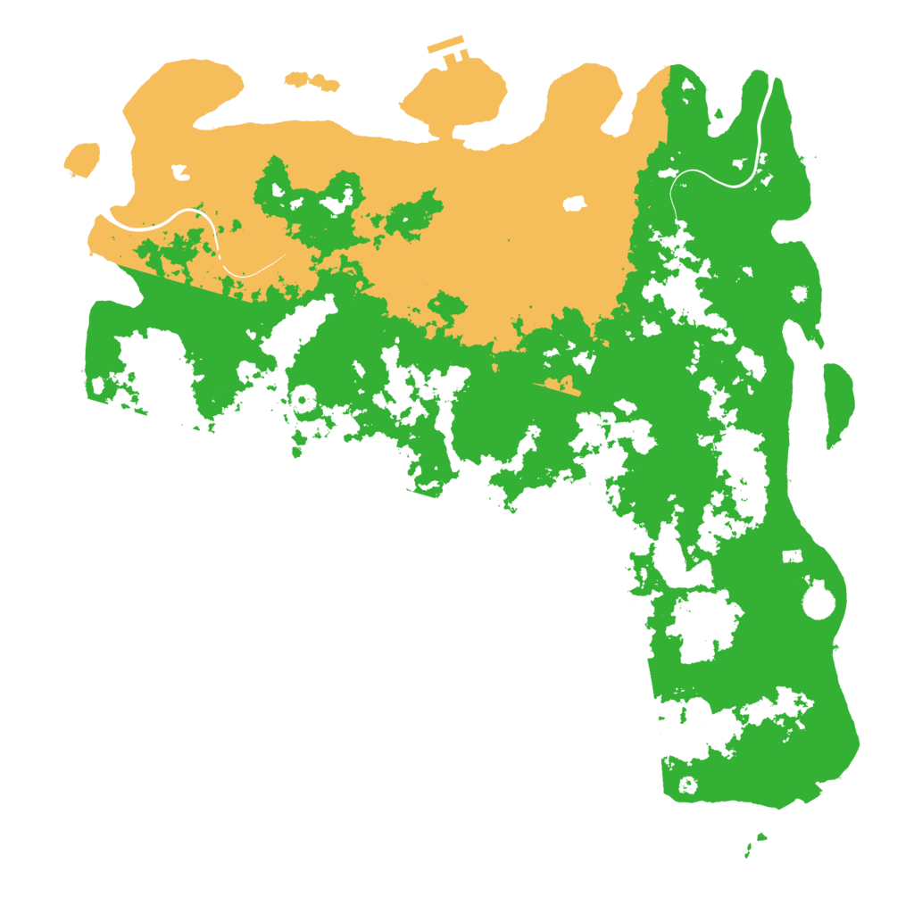Biome Rust Map: Procedural Map, Size: 4990, Seed: 2147483647