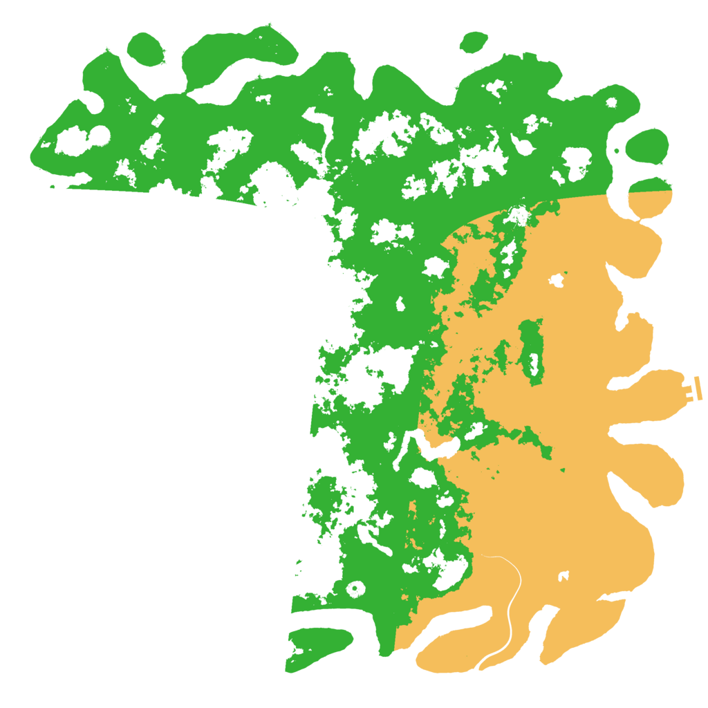 Biome Rust Map: Procedural Map, Size: 6000, Seed: 95995914