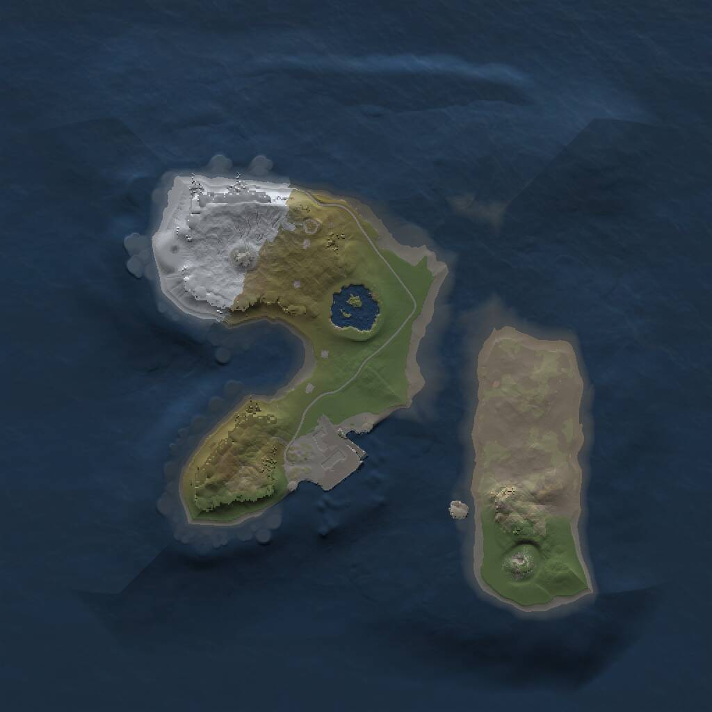 Rust Map: Procedural Map, Size: 1500, Seed: 4329492, 1 Monuments