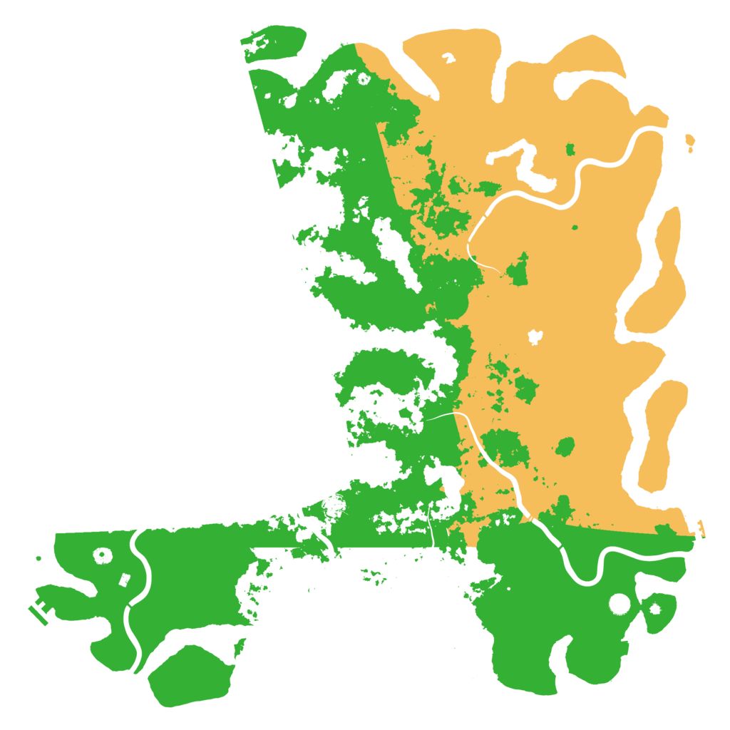 Biome Rust Map: Procedural Map, Size: 6000, Seed: 140