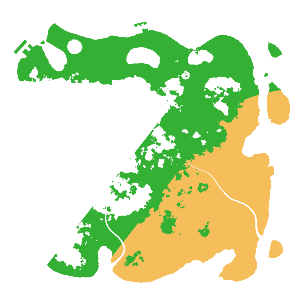 Biome Rust Map: Procedural Map, Size: 3700, Seed: 649855167