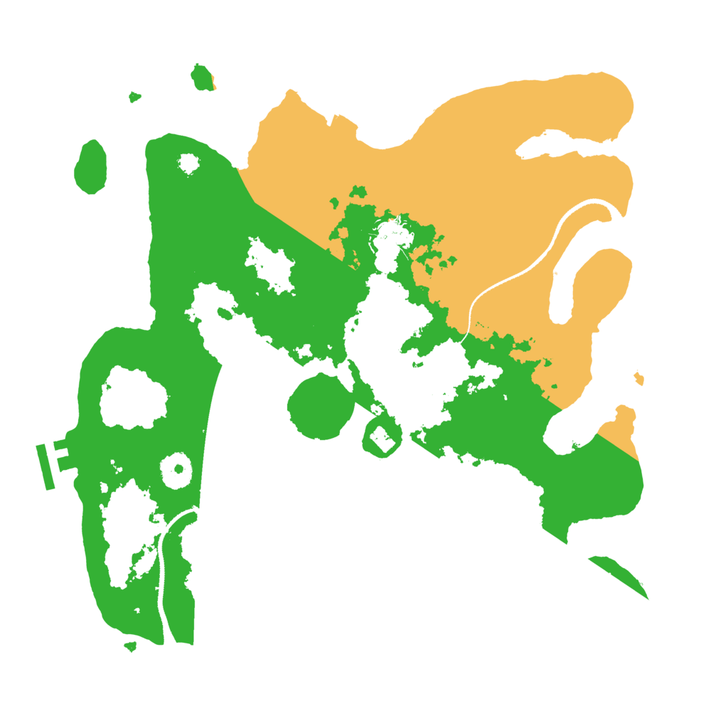 Biome Rust Map: Procedural Map, Size: 3200, Seed: 20505620