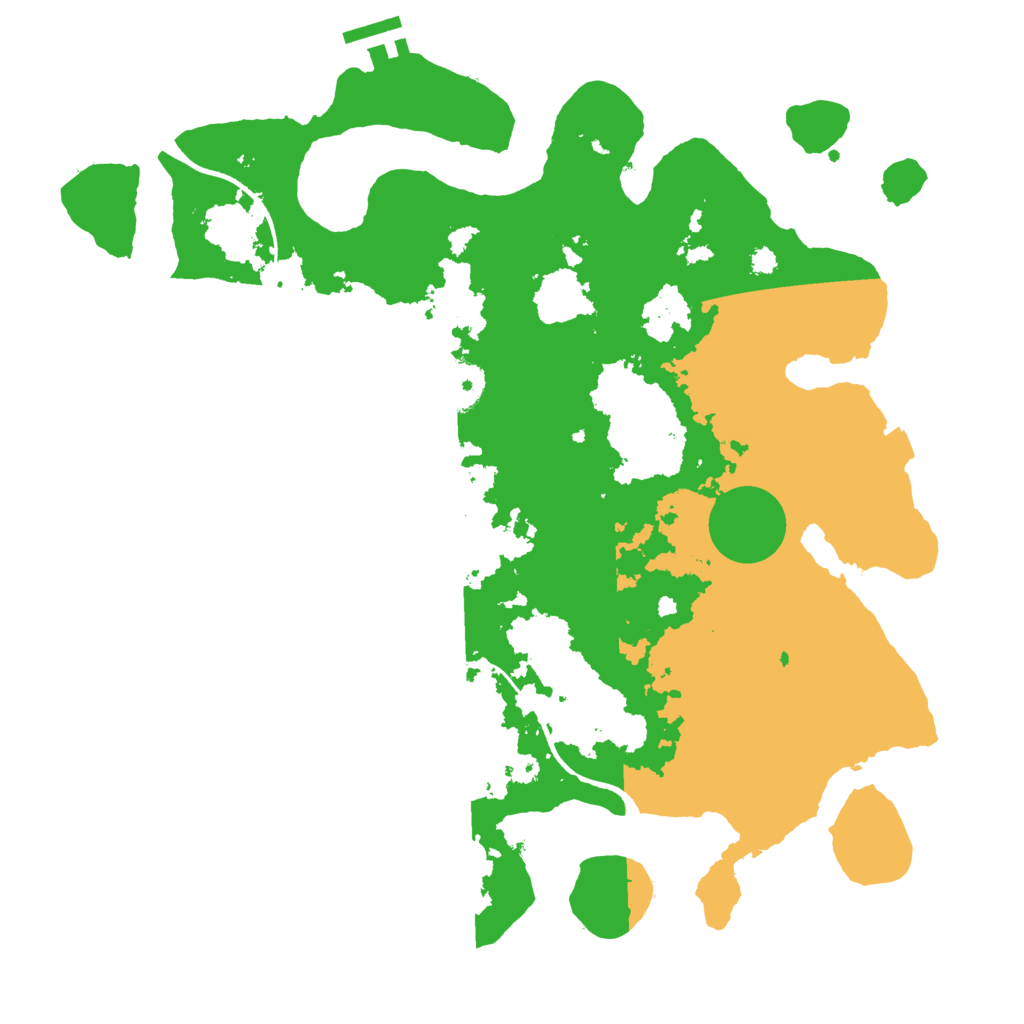Biome Rust Map: Procedural Map, Size: 3500, Seed: 881